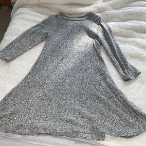 Grey sweater dress